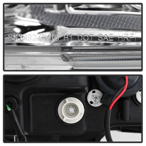 Spyder 16-18 Honda Civic 4Dr w/LED Seq Turn Sig Lights Proj Headlight - Chrome - PRO-YD-HC16-SEQ-C - 5086082