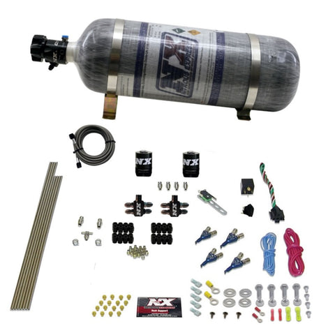 Nitrous Express 4 Cyl Gasoline EFI Nitrous Kit (50-250HP) w/Composite Bottle - 80004EFI-12