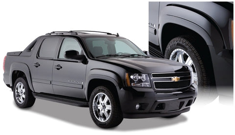 Bushwacker 07-13 Chevy Avalanche OE Style Flares 4pc - Black - 40933-02