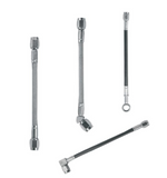 Fragola -3AN Black Covered Straight x 7/16 BJO 12in - 352012