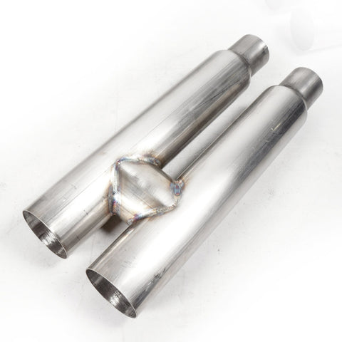 Stainless Works 2018+ Ford Mustang GT 3in Redline Series Catback H-Pipe w/Active Valves & Quad Tips - M18CBHFCV