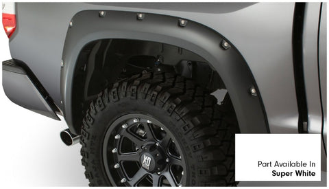 Bushwacker 16-18 Toyota Tundra Fleetside Pocket Style Flares 4pc 66.7/78.7/97.6in Bed - Super White - 30918-13