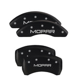 MGP 4 Caliper Covers Engraved Front & Rear MGP Black finish silver ch - 32002SMGPBK