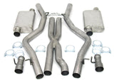 JBA 08-14 Dodge Challenger SRT8 6.1L/6.4L 409SS Dual Rear Exit Cat-Back Exhaust - 40-1665