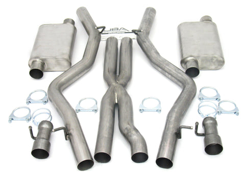 JBA 08-14 Dodge Challenger SRT8 6.1L/6.4L 409SS Dual Rear Exit Cat-Back Exhaust - 40-1665