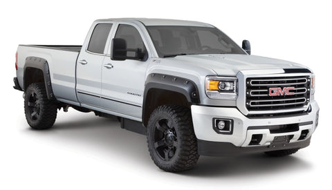 Bushwacker 15-18 GMC Sierra 2500 HD Boss Pocket Style Flares 4pc 78.8/97.6in Bed - Black - 40968-02