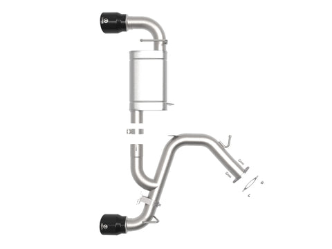 aFe Power Axle Back Exhaust - 19-20 Hyundai Veloster N L4-2.0L (t) - 49-37007-B