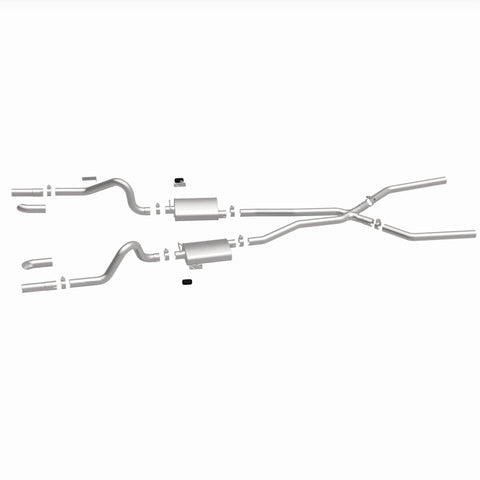 MagnaFlow SYS Cat-Back 67-70 Mustang 2.50inch w/Tru-X - 15816