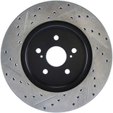 StopTech 04 Lexus RX330 SportStop Slotted & Drilled Left Rear Rotor - 127.44130L