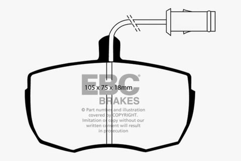 EBC 87-89 Land Rover Range Rover 3.5 Ultimax2 Front Brake Pads - UD519