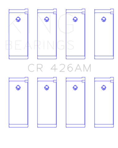 King Engine Bearings Datsun E13/E15/(Size +1.0mm) Connecting Rod Bearing Set - CR426AM1.0