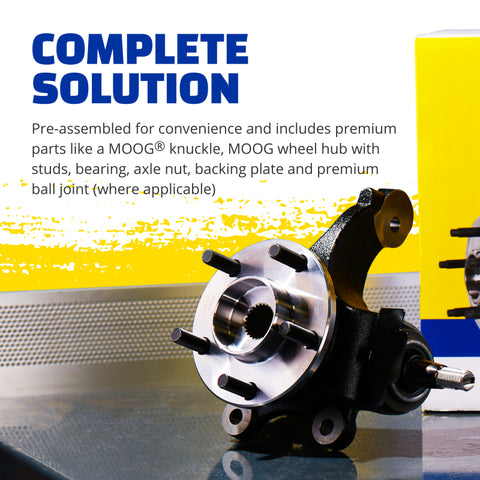 MOOG 09-13 Toyota Corolla Front Right Complete Knuckle Assembly - LK032