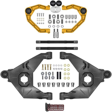 Camburg 21-25 Ford Bronco 21-25 Trail Series L/T Kit w/ Axles (BILLET XJ UCA) (GOLD) - CAM-110243-KX-GLD