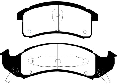 EBC 92-93 Chevrolet Lumina APV 3.1 Greenstuff Front Brake Pads - DP61271
