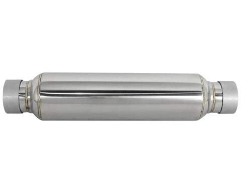 aFe MACH Force-Xp 304 Stainless Steel Resonator 2.5in Inlet/Outlet x 4in Dia x 15in Body x 19in L - 49M10002