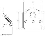 Ridetech Upper Ridetech Bolt-On 4 Link Bridge Mount - 90000242