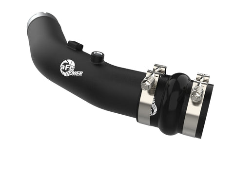 aFe 23-24 Ford F250/F350 Super Duty V8-6.7L BladeRunner 3 In. Aluminum Hot Charge Pipe- BLK - 46-20688-B