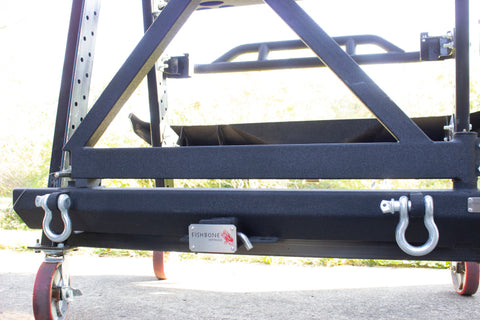 Fishbone Offroad Hitch Cover - 2In Hitch - Black Powdercoated Steel - FB32096