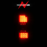 ANZO 2014-2018 GMC Sierra LED Tail Lights Black Housing Smoke Lens - 311398
