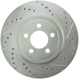 StopTech Select Sport 10-14 Dodge Challenger Drilled and Slotted Front Left Brake Rotor - 227.63061L