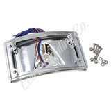 Letric Lighting 04-13 Sportster Perfect Plate Light Chrome Curved License Plate Frame - LLC-CPPL-C2
