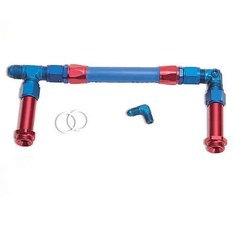 Russell Performance -6 AN to 3/8in Female NPT ProFlex Holley 4150 Dual Inlet Carb Kit (Endura) - 641091