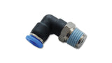 Vibrant Male Elbow Pneumatic Vacuum Fitting (1/2in NPT Thread) - for use with 1/4in (6mm) OD tubing - 2653