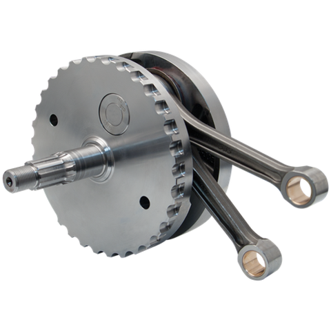 S&S Cycle 2007+ BT 4-5/8in Stroke Flywheel Assembly w/o Sprocket Shaft Bearing Race - 320-0464
