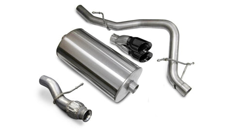 Corsa 2009-2014 Chevrolet Tahoe 5.3L V8 Black Sport Cat-Back Exhaust - 14912BLK