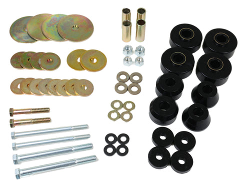 Energy Suspension 67-68 Chevrolet C-10 Pickup Black Body Mount Set - 3.4174G