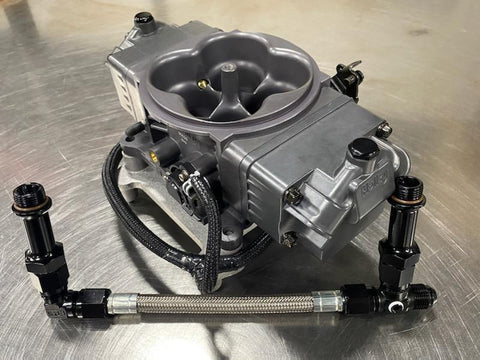 Fragola 8AN Holley Term Stealth EFI Feed Line Kit - Stainless Hose - 920032-BL