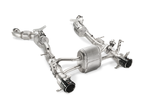 Akrapovic 16-17 Ferrari 488 GTB/488 Spyder Slip-On Line (Titanium) w/ Carbon Tips - MTP-FE488H