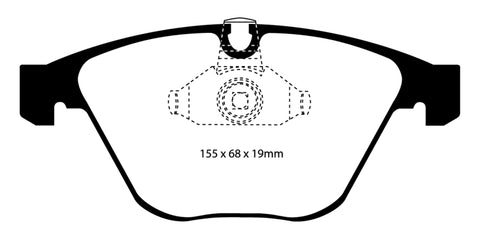 EBC 08-10 BMW M3 4.0 (E90) Bluestuff Front Brake Pads - DP51449NDX