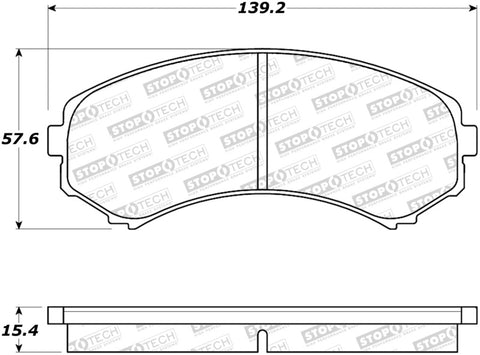 StopTech Street Brake Pads - 308.08670