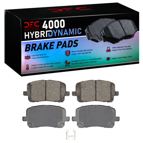 DFC 03-08 Toyota Matrix Front 4000 Hybridynamic Brake Pads - 4000-0923-00