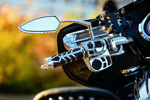 Kuryakyn Raised Mirror Adaptors Metric Models (Excluding Yamaha) Chrome - 1713