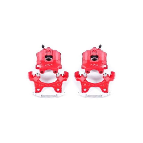 Power Stop 95-99 BMW M3 Rear Red Calipers w/Brackets - Pair - S1890