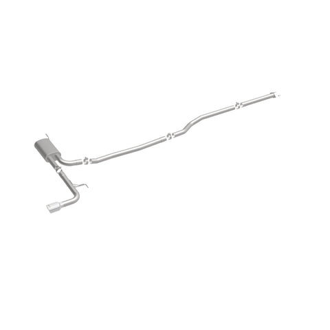 MagnaFlow Cat Back, SS, 2.5in, Street, Single Straight Pass. Polished 4in Tip, 2015 Ford Fusion 2.5L - 19096