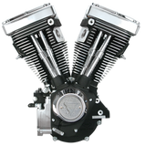 S&S Cycle 84-99 BT V80 Long Block Engine - Wrinkle Black - 310-0233
