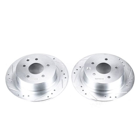 Power Stop 02-18 Nissan Altima Rear Evolution Drilled & Slotted Rotors - Pair - JBR1102XPR