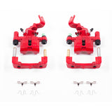 Power Stop 90-93 Mazda Miata Rear Red Calipers w/Brackets - Pair - S1377