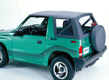 Bestop 89-94 Tracker/Sidekick Replace A-Top (Black Denim Clear Windows No Door Skins Included) - 51362-15