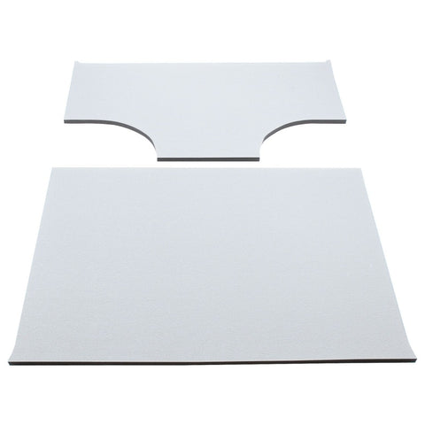 DEI 03-06 Jeep Wrangler TJ 2-Door w/Speaker Pods Boom Mat Headliner - 2 Piece - White - 50148