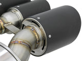 aFe POWER Takeda 2-1/2in to 2-1/4in 304SS Catback Dual-Exit Exhaust 17+ Honda Civic Type R w/CF Tips - 49-36616-C