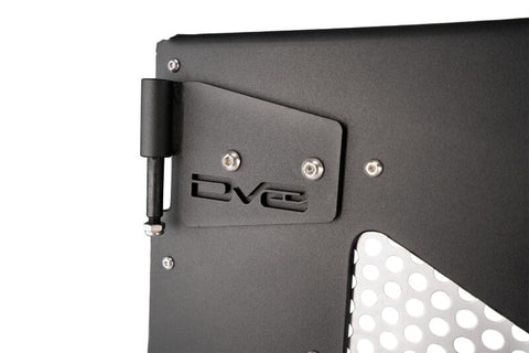 DV8 18-22 Jeep 4 Door JL/JT Aluminum Half Doors with Perforated Mesh Front - HDJL-01F