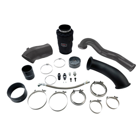 Wehrli 2004.5-07 Cummins 5.9L S400 High Mount Turbo 2nd Gen Swap Kit - Cat Yellow - WCF100486-CAT