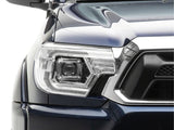 Raxiom 12-15 Toyota Tacoma Axial Series Switchback Projector Headlights- Chrome- Clear Lens - TT23360