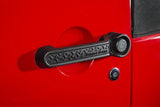 Rugged Ridge Elite Dr Hndle Inserts Black Tread 4Dr 07-18 Jeep Wrangler JK - 13311.49
