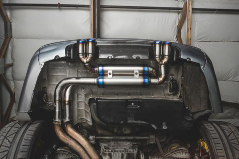 VR Performance 01-05 BMW M3 E46 Titanium Exhaust System- Quad Titanium Tips - VR-E46M3-170