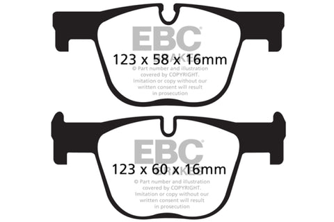 EBC 12+ BMW 335 3.0 Turbo (F30) Redstuff Rear Brake Pads - DP32131C